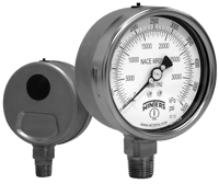 Winters Instruments NACE Liquid Filled Pressure Gauge, PN2